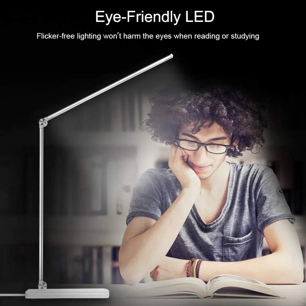 Vaelo GlideBeam LED Desk Lamp — Wireless Charging Base + 5 Adaptive Light Modes