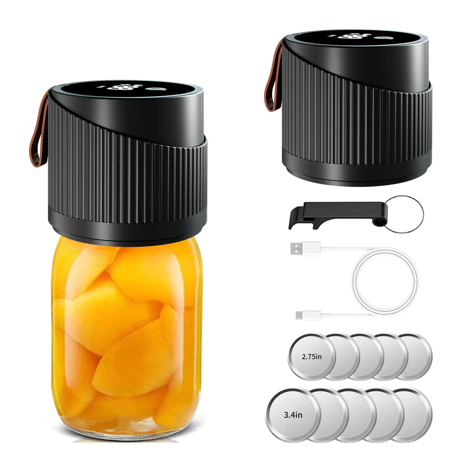 Vaelo SmartSeal Electric Mason Jar Vacuum Sealer – Automatic, Cordless Food Preservation System