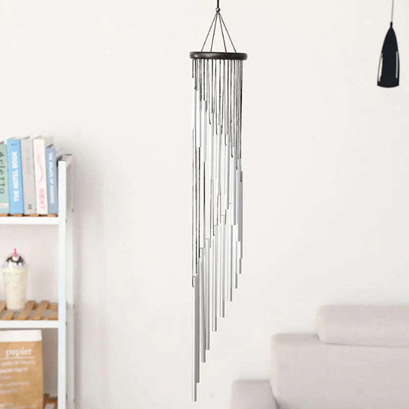 Vaelo Metal Wind Chimes Wall Sculpture — Modern Decorative Accent