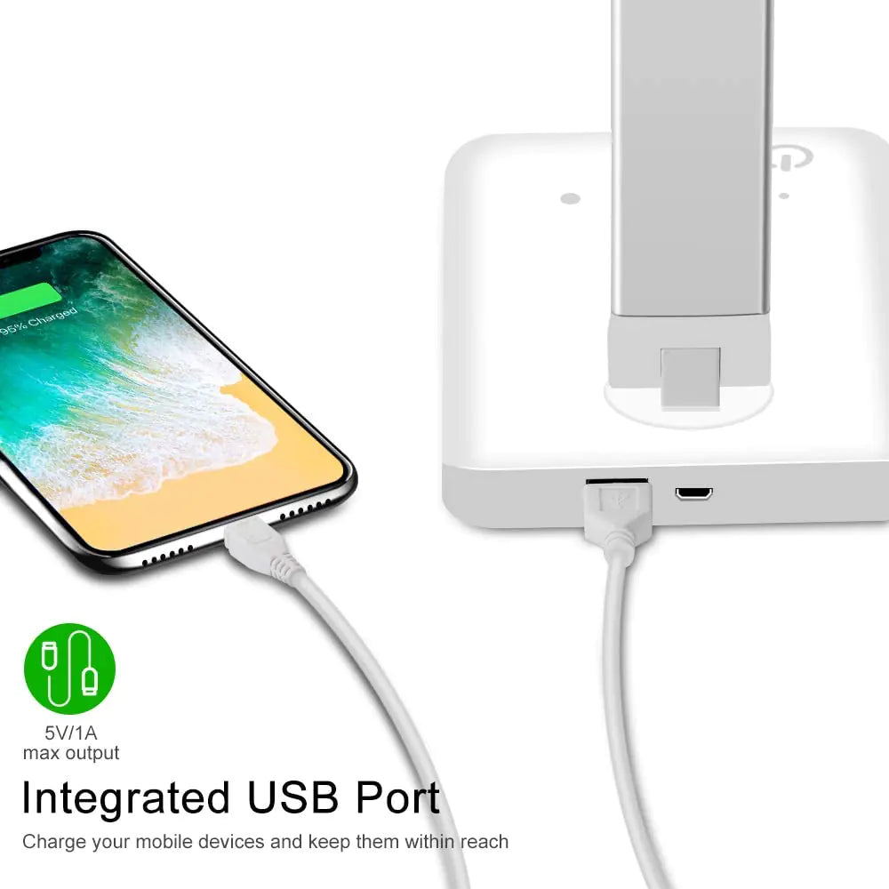 Vaelo GlideBeam LED Desk Lamp — Wireless Charging Base + 5 Adaptive Light Modes