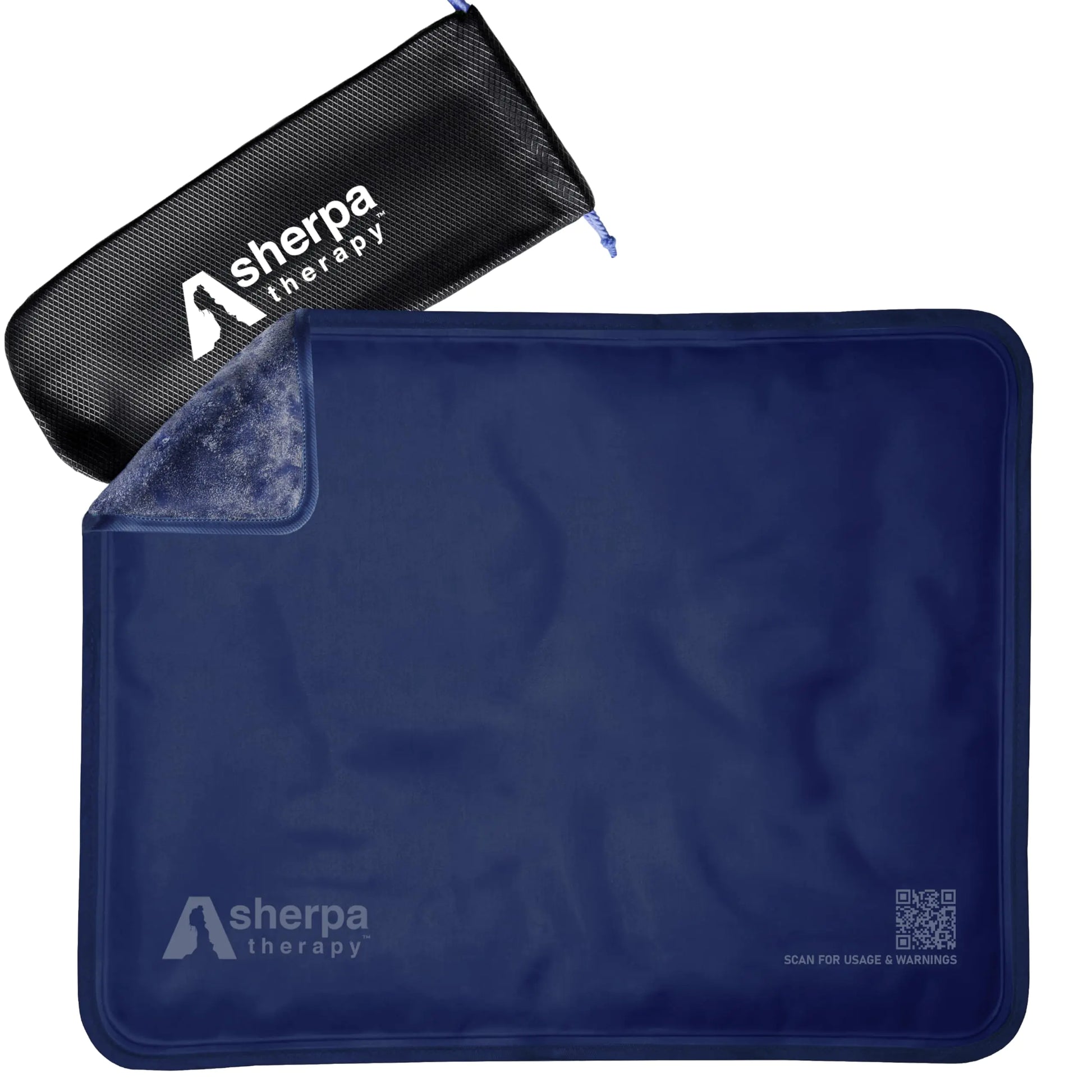 SHERPA THERAPY Large Reusable Gel Ice Pack – Dual-Sided Hot & Cold Relief for Back, Shoulder & Hip Pain (11.5” x 14.5”)