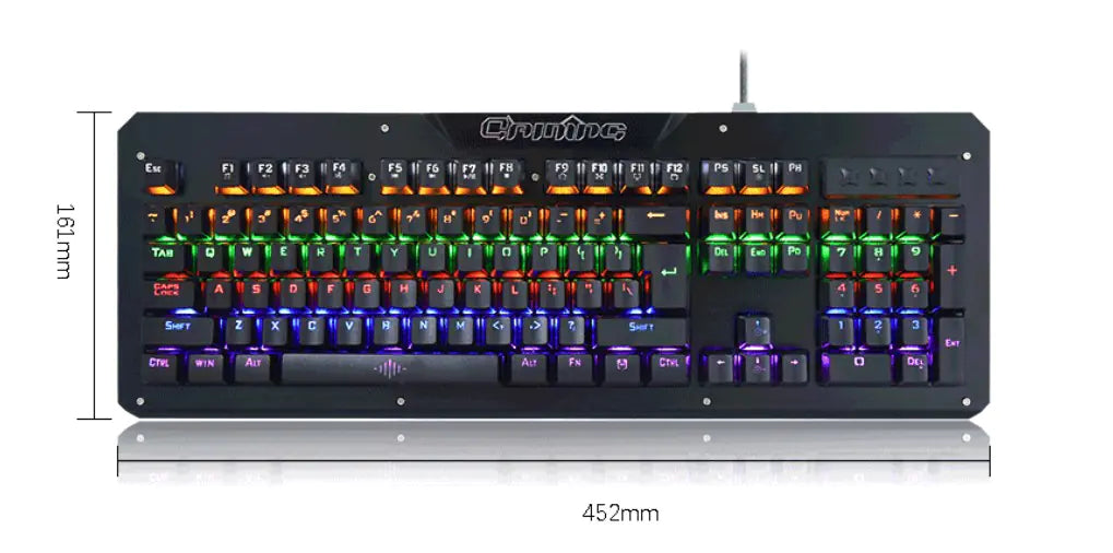 Vaelo TitanCore Mechanical Gaming Keyboard – Blue Switch, Full Metal Frame